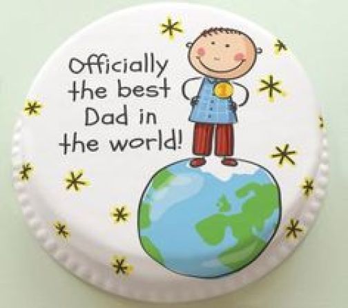 Happy Fathers Day special flavor cake images for your Dad